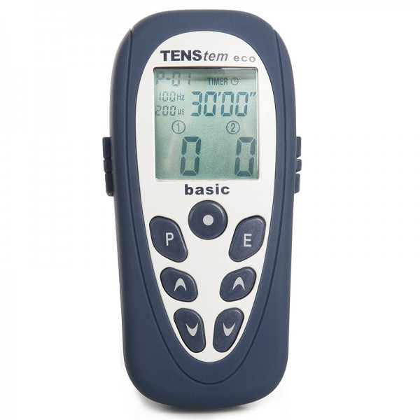 Tens Eco Basic: elettrostimolatore a 2 canali con 16 programmi (TENS + EMS + Ionoforesi) Tens Eco Basic: elettrostimolatore a 2 canali con 16 programmi (TENS + EMS + Ionoforesi)